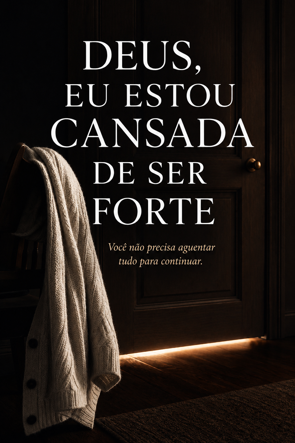 Mockup do Livro Deus Eu Estou Cansada de Ser Forte